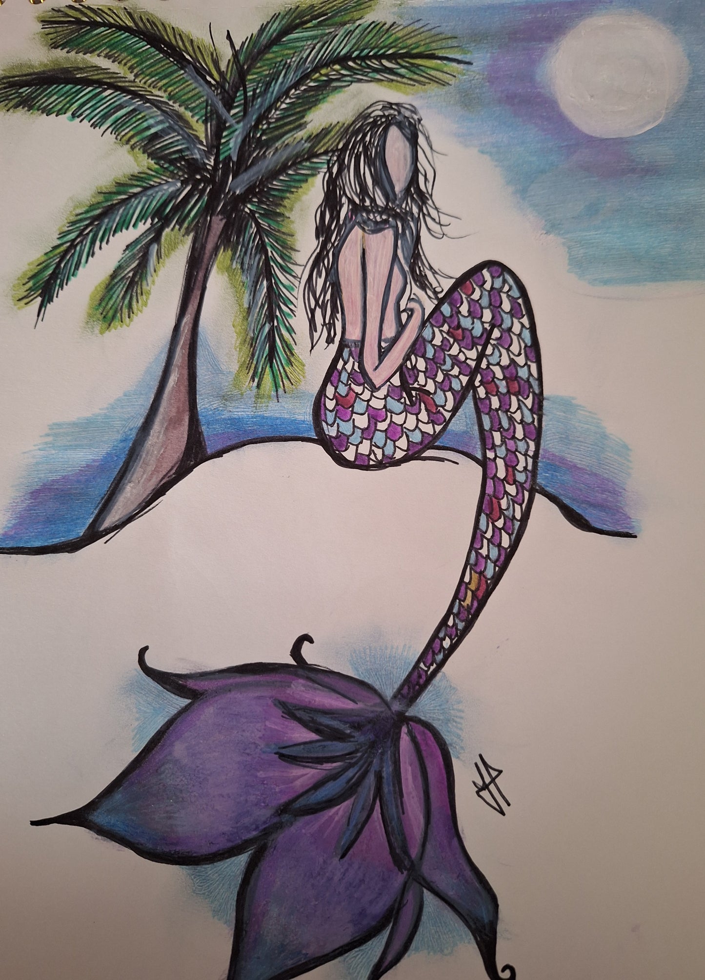 Tropical Mermaid Artwork