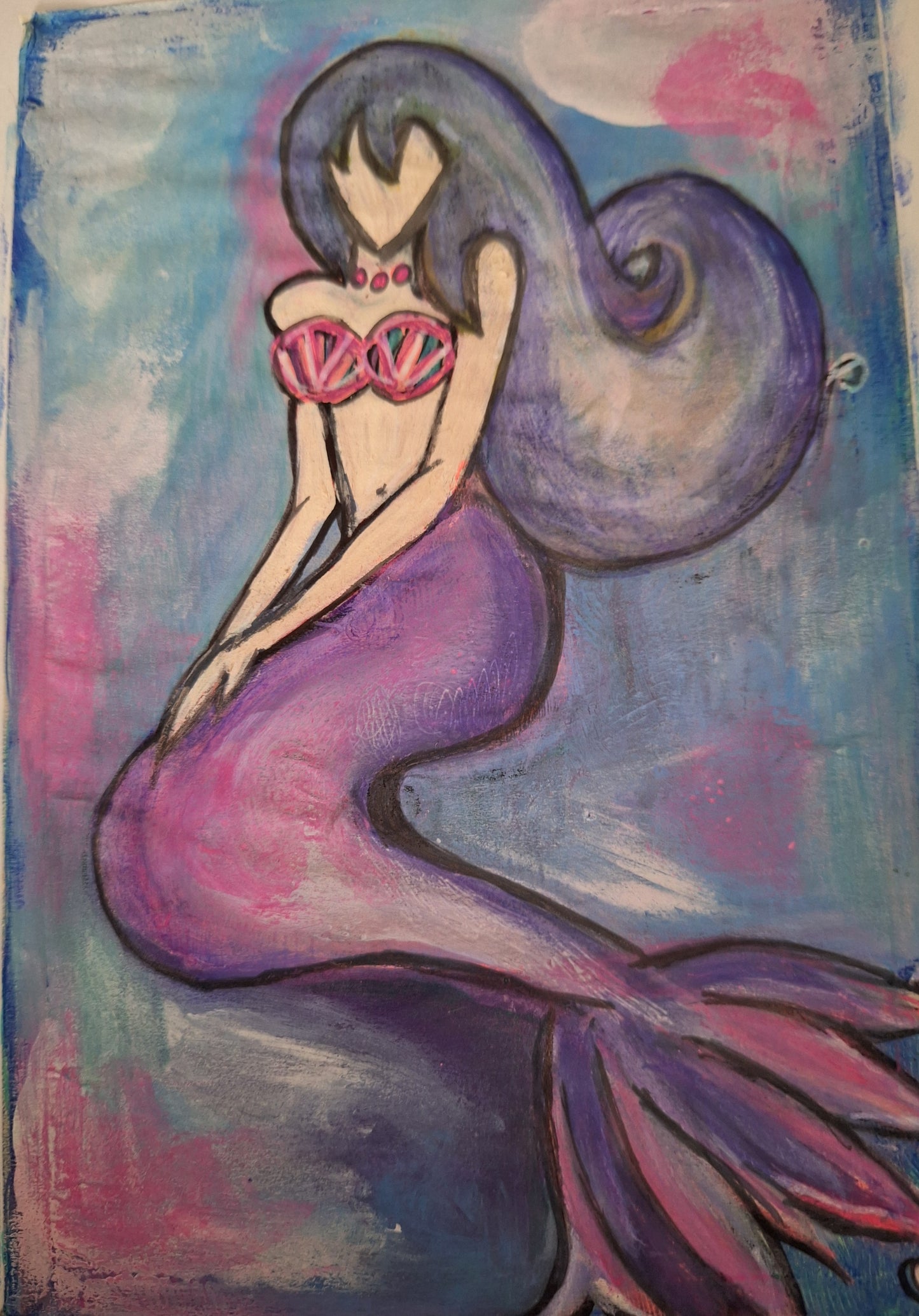 Purple Mermaid Artwork