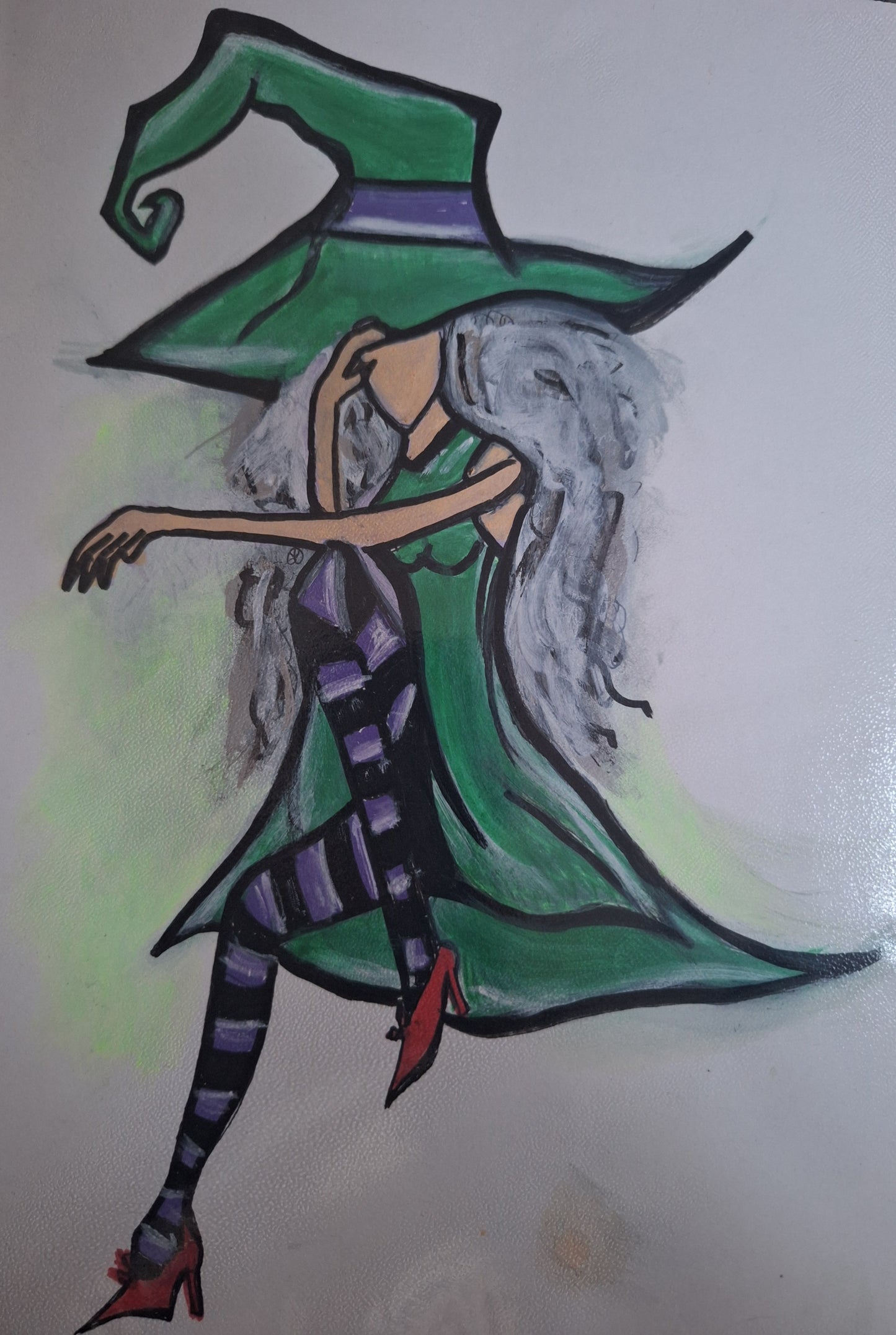 Green Witch Just Chilling